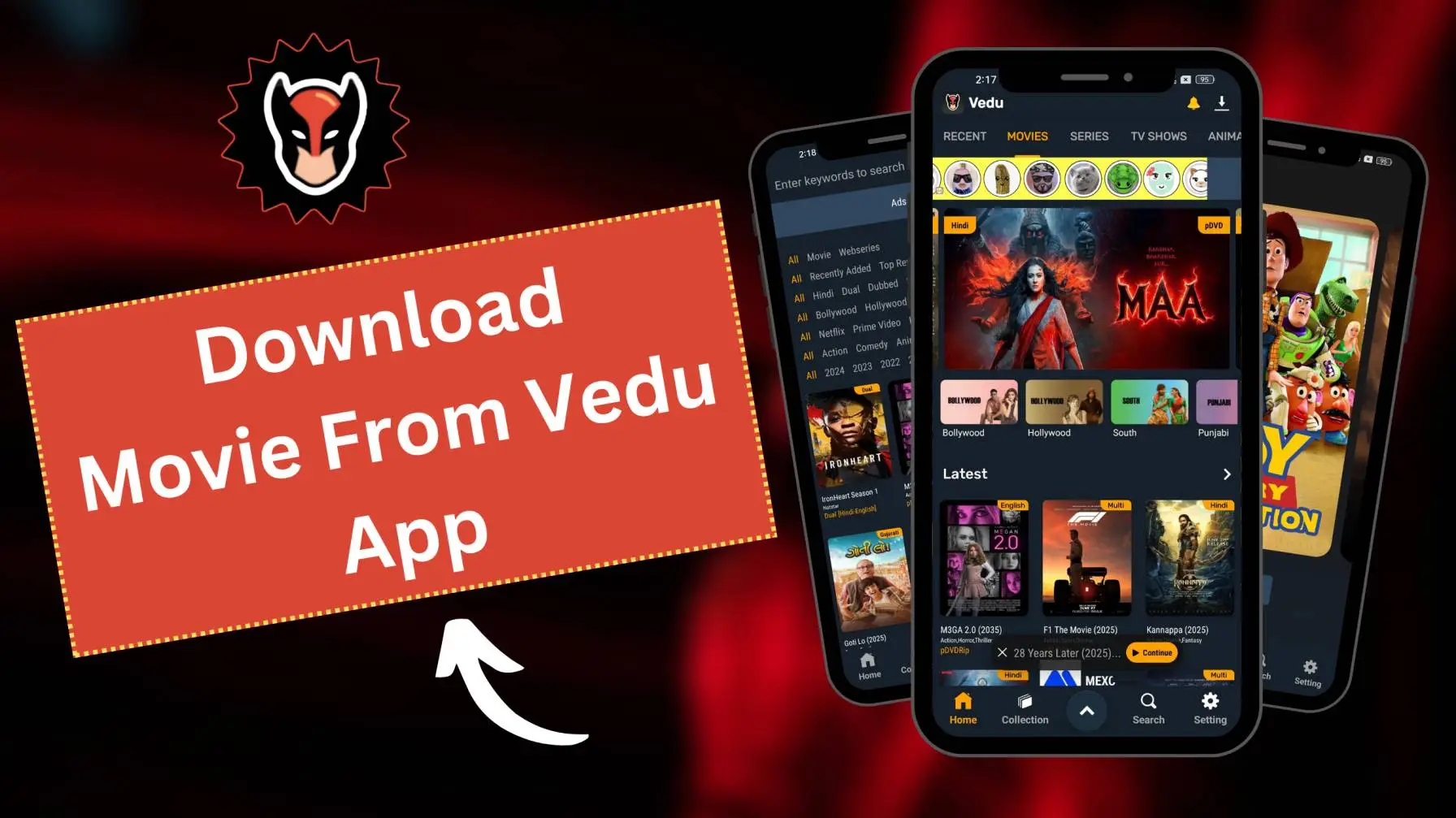 Download Movies from Vedu App