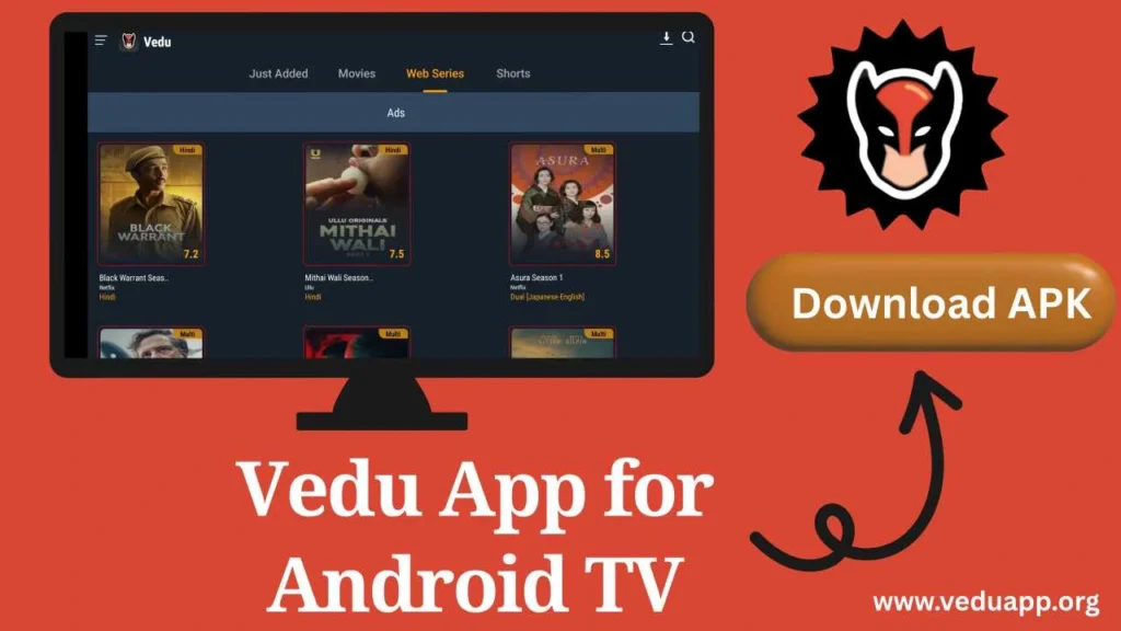 Vedu App for Android TV Free Download 2025 (Step-By-Step) 2 Vedu App for Android TV